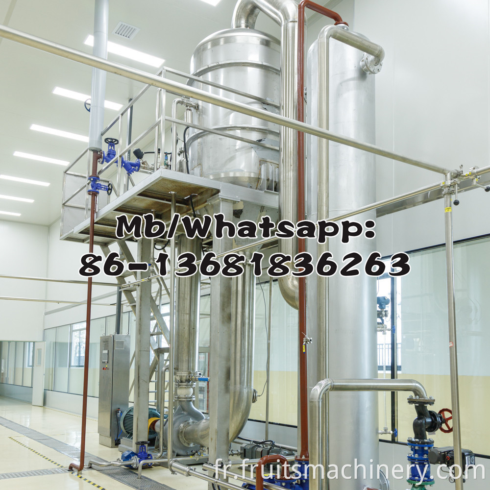 Evaporator for food production line Jumpfruits